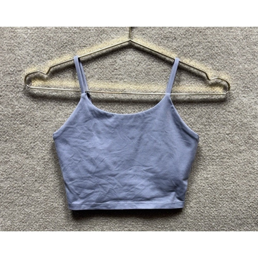 Gold Hinge Sports Bra Athletic Cropped Tank Purple Womens Small Padded Running